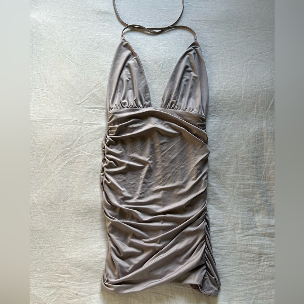 NWOT Tobi Lavender Ruched Strappy Dress